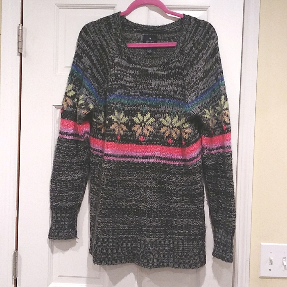 Jegging Snowflake‎ Crewneck Sweater by American Eagle Outfitters